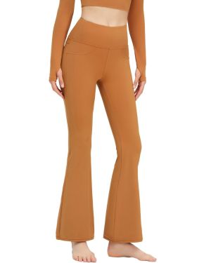 Custom Leggings Manufacturer for High-Rise Flare Yoga Leggings