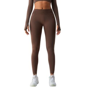 Solid Color V Waist Yoga Leggings
