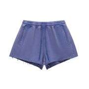 Women’s Vintage Washed Raw Edge Shorts