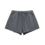 Women’s Vintage Washed Raw Edge Shorts