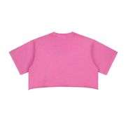 Vintage Washed Raw Edge Crop Tee 8.4oz