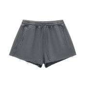 Women’s Vintage Washed Raw Edge Shorts