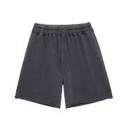 Washed Raw Edge Relaxed Shorts