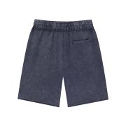 Stone-Washed Raw-Edge Sweat Shorts