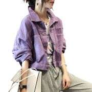 Women’s Button-Up Baggy Denim Jacket