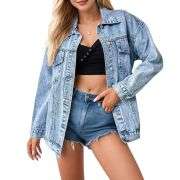 Women’s faded Denim Trucker Jacket