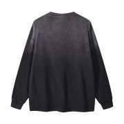 Crew Neck Stone Wash Long Sleeves Tee