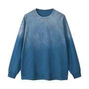 Crew Neck Stone Wash Long Sleeves Tee