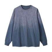 Crew Neck Stone Wash Long Sleeves Tee