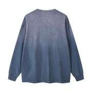 Crew Neck Stone Wash Long Sleeves Tee