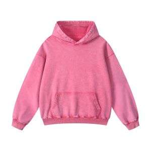Washed Faded Kangaroo Pocket Hoodie