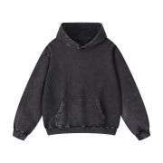 Washed Faded Kangaroo Pocket Hoodie