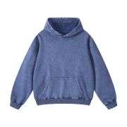 Washed Faded Kangaroo Pocket Hoodie
