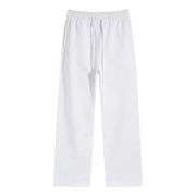 Solid Color Open Bottom Sweatpants