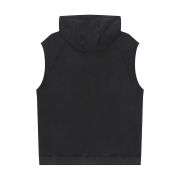 Raw Edge Sleeveless Muscle Hoodie