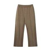 Solid Color Front Seam Baggy Jogger
