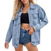 Women’s faded Denim Trucker Jacket