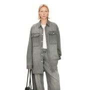 Oversized Vintage Washed Denim Shacket