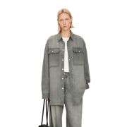 Oversized Vintage Washed Denim Shacket