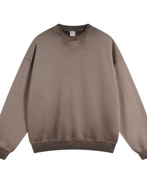 Acid Washed Distressed Sweatshirt for Private Label Streetwear Collections