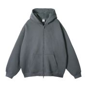 French Terry Double Slider Zip Hoodie