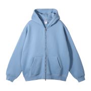 French Terry Double Slider Zip Hoodie