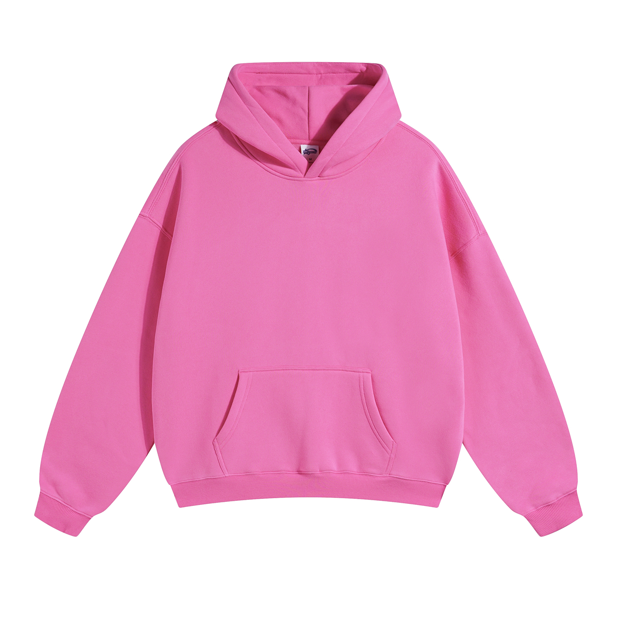 Oversized Plush Lining Plain Hoodie