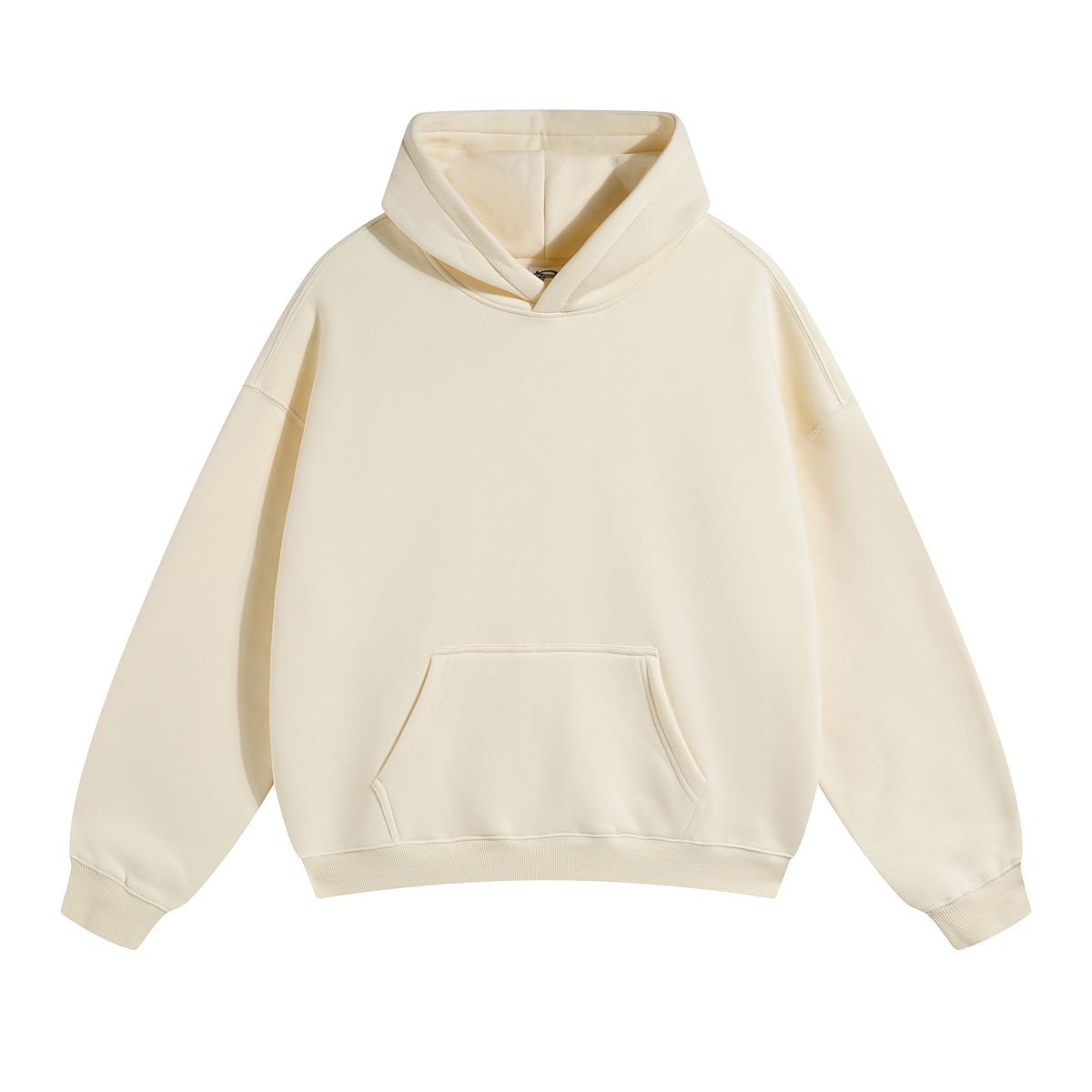 Oversized Plush Lining Plain Hoodie
