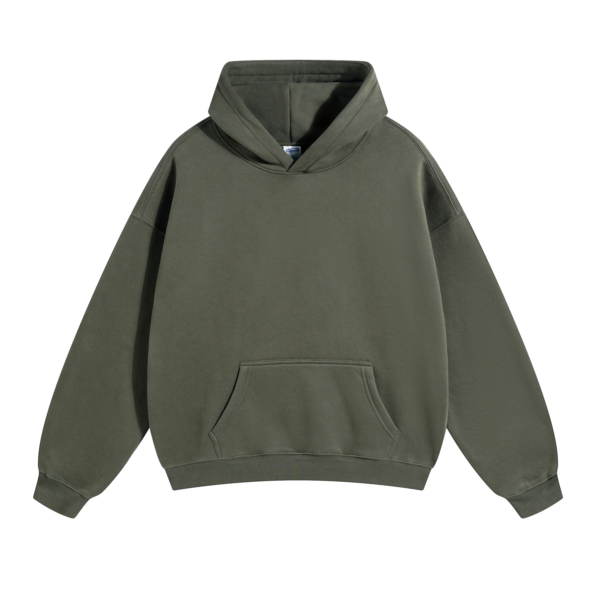 Oversized Plush Lining Plain Hoodie