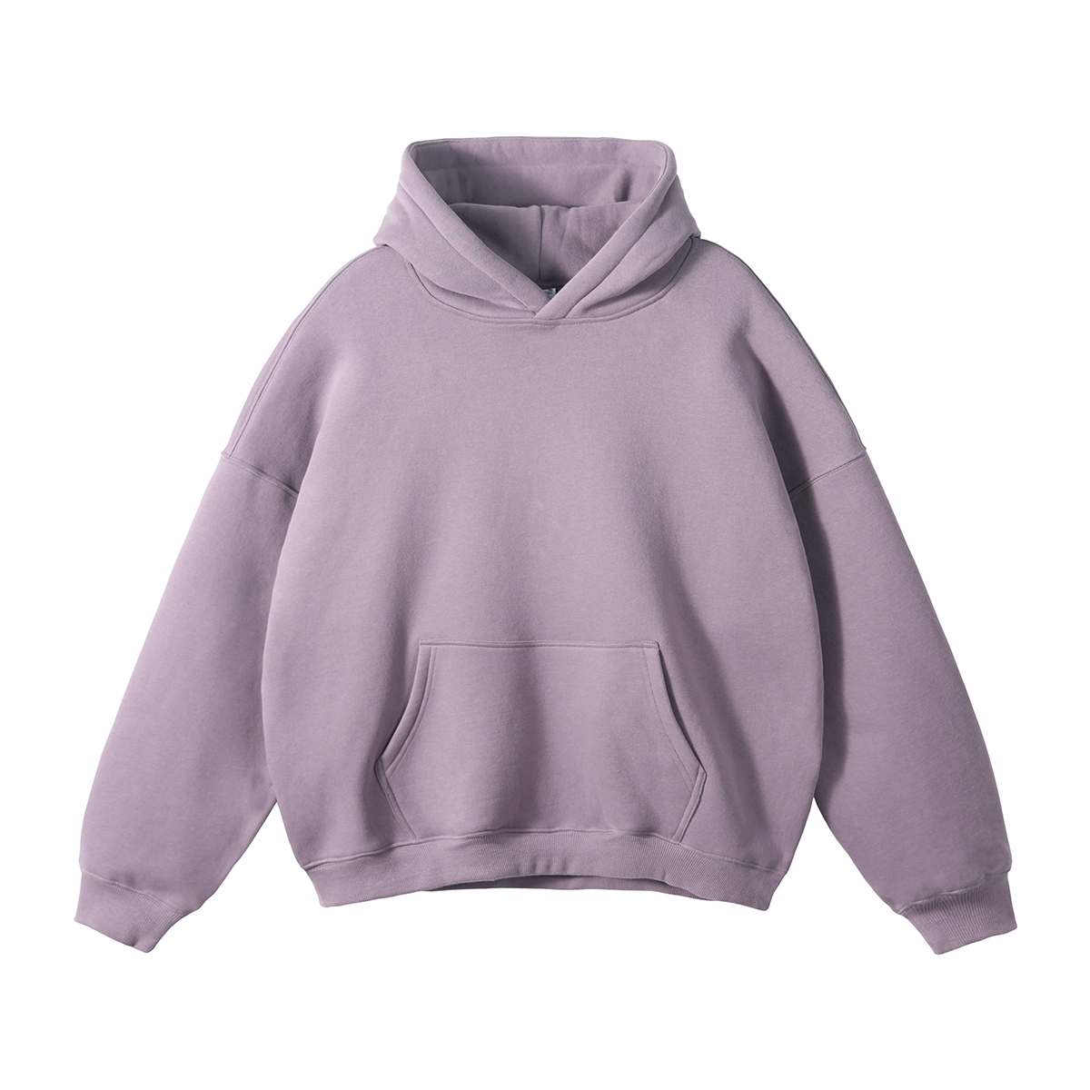 Oversized Plush Lining Plain Hoodie