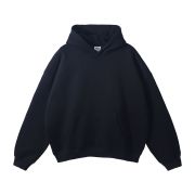 Oversized Plush Lining Plain Hoodie
