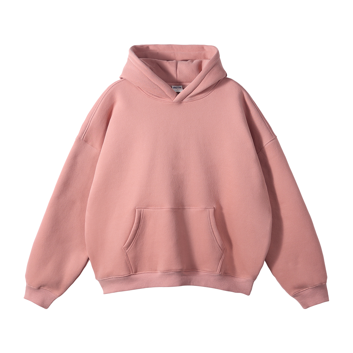 Oversized Plush Lining Plain Hoodie