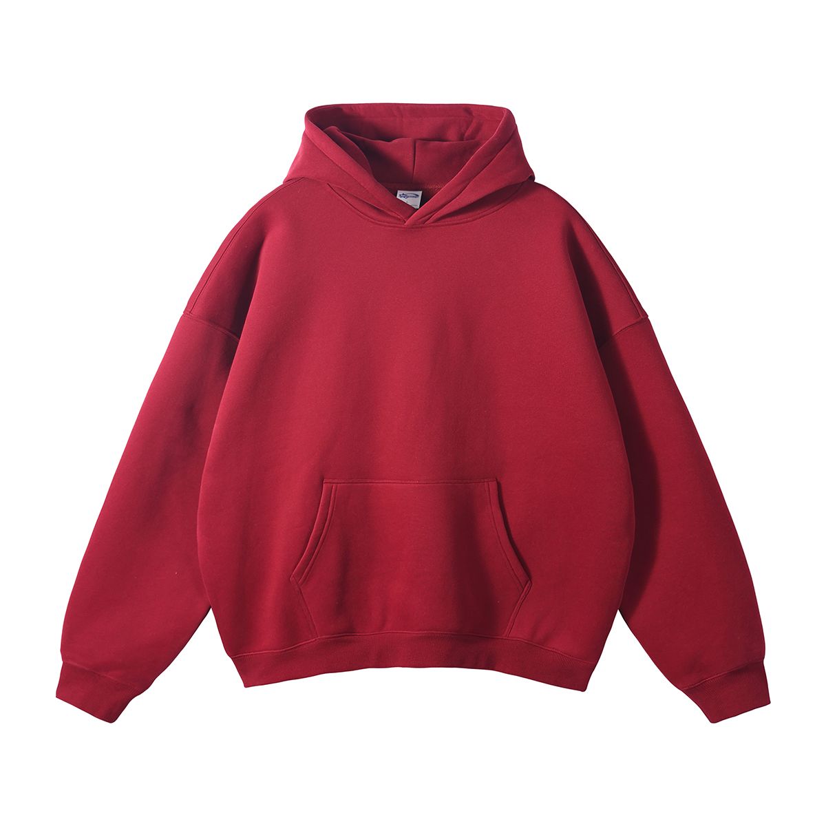 Oversized Plush Lining Plain Hoodie