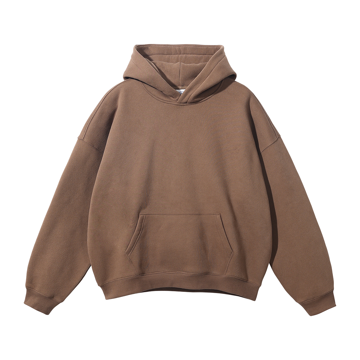 Oversized Plush Lining Plain Hoodie