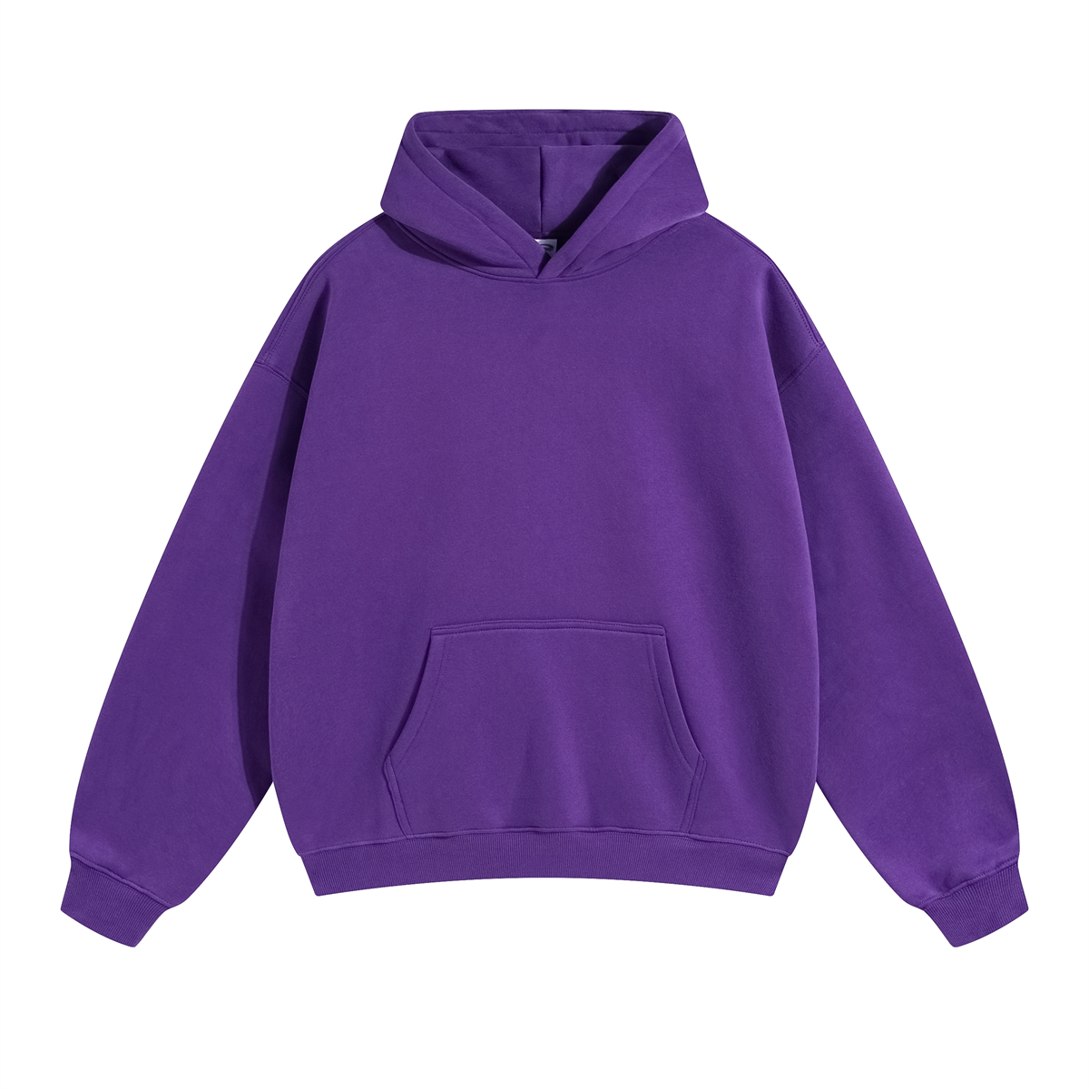 Oversized Plush Lining Plain Hoodie