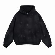 Acid Washed Faded Ripped Hoodie