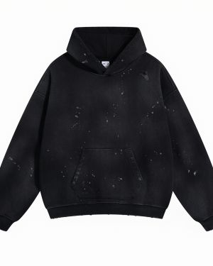 Custom Acid Washed Ripped Hoodie Manufacturer for Private Label Streetwear Collections