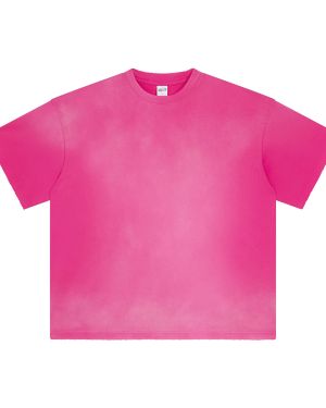Custom Acid Wash Distressed Hem T-Shirt 7.5oz OEM Manufacturer