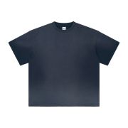 Acid Wash Distressed Hem T Shirt 7.5oz