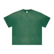 Acid Wash Distressed Hem T Shirt 7.5oz