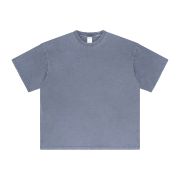 Frayed Edge Thick Cotton T Shirt 7.5oz