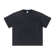 Frayed Edge Thick Cotton T Shirt 7.5oz