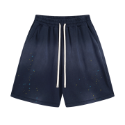 Paint-Splatter Cotton Sweat Shorts