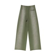Washed Raw Edge Baggy Sweatpants