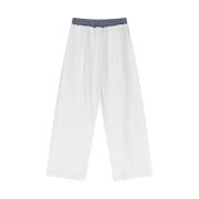 Double Waistband Baggy Trousers