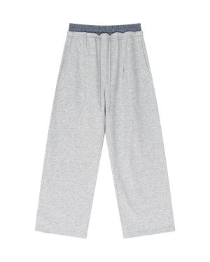 Custom Sweatpants Manufacturer for Double Waistband Baggy Joggers