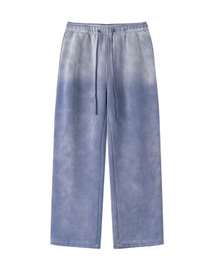 Custom Sweatpants Manufacturer for Men’s Acid Wash Faded Joggers