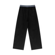 Double Waistband Baggy Trousers