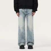 Washed Blue Bootcut Jeans