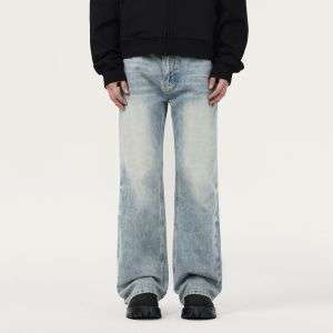 Washed Blue Bootcut Jeans
